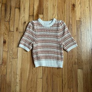 Women's Cream and Brown Sweater
